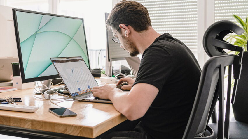 Marketing Professional looking at MarTech