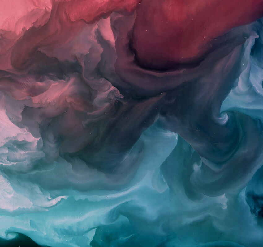 blue and pink swirling colors
