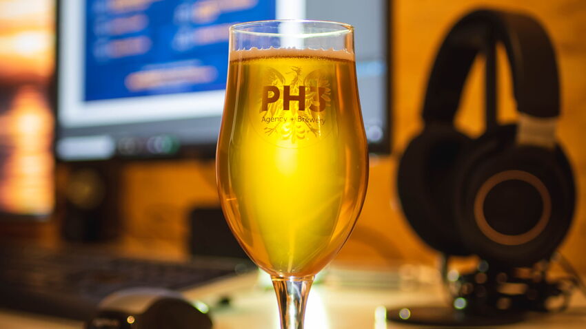 Beer starts the conversation at a creative agency