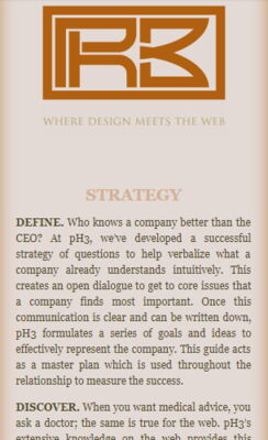 website design strategy