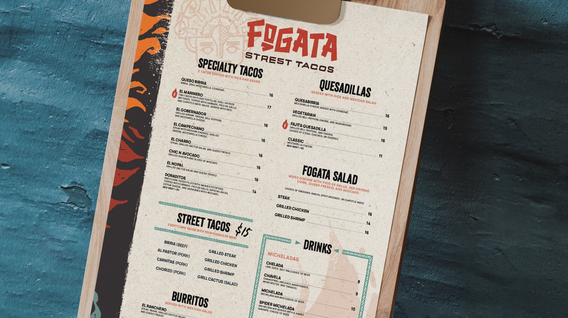 restaurant collateral design